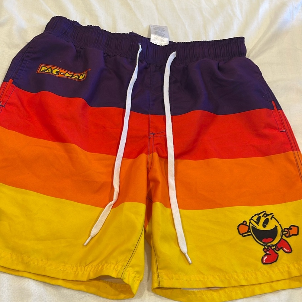 B08555 Pac-Man men's swim trucks SZ Large
